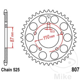 takaratas eturatas voimansiirto 47t p-525 ø087 mm ø110 mm