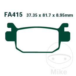plaquettes de frein frittées hh scooter altn: 7875206