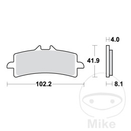 pastiglie freno sinterizzate scr altn: 7320012