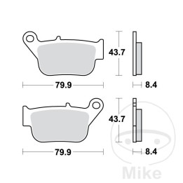 pastilhas de freio sinterizadas scooter altn: 7322878