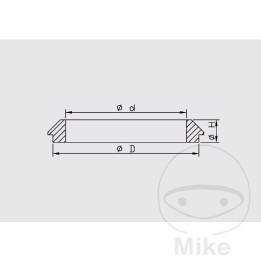 prachový kryt vidlice motocykla 41x54x14 mm (2u)