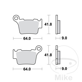 pastillas de freno sinterizadas rsi altn: 7320302