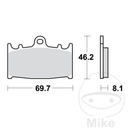 pastilhas de freio de carbono crq altn: 7320930