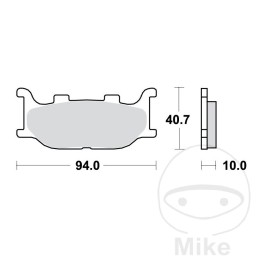 sintered brake pads scooter altn: 7322894