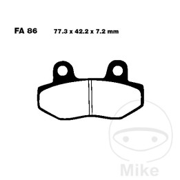 standard brake pads scooter altn: 7870195