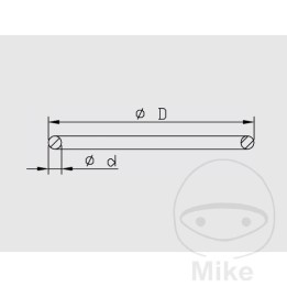 iskunvaimentimen vapaan männän tiiviste 2 x 31 mm