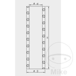 ελατήριο εμβόλου για πιρούνι 22n/mm 105 mm 26 mm