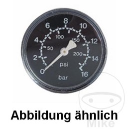manómetro de seguridad aire comprimido 0-10 bar