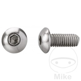 pack 200 tornillos de cabeza semirredonda a2 m6x25 mm iso 7380-2