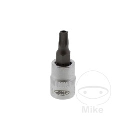 punta de destornillador torx con agujero 1/4 th25