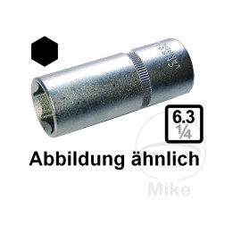 długi klucz nasadowy sześciokątny 1/4 12 mm