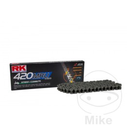 cadena de moto abierta con enganche clip u-ring 420mru/128