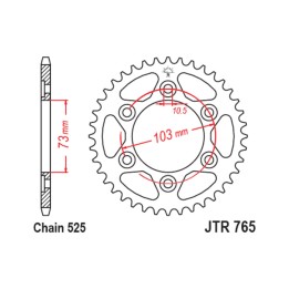 corona de acero estándar 751 - paso 521