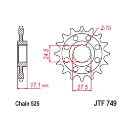 stahlritzel mit anti-geräusch-gummi 749 - 525