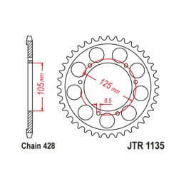 corona in acciaio standard 751 - paso 524