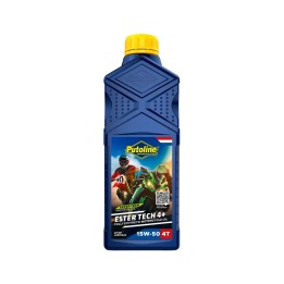 aceite de motor sintetico para moto ester tech syntec 4 15w-50 1l