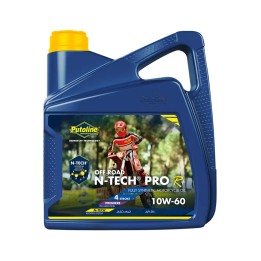aceite de motor sintetico para moto n-tech® pro r off road 10w-60 4l