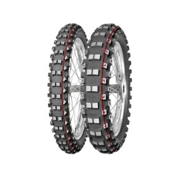 cubierta neumático moto terra force-mx mh 90/100-16 nhs 51m tt medium to hard red green