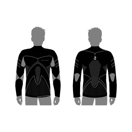 long sleeve thermal vest carbon thermetic evolution