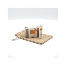 pack sapone di mandorla e balsamo labiale di calendula - cosmetica, cura, regalo monjas benedictinas monasterio santa cruz sahagún