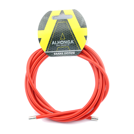 red laminated steel cable sheath ø5 - 2m roll .