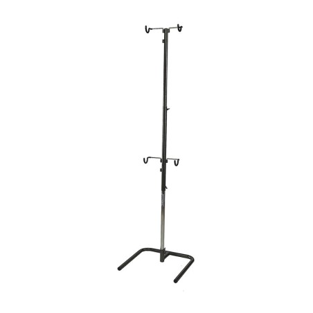 expositor soporte colgador percha 2 bicis vertical