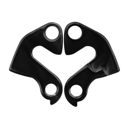 cold-forged 6061-t6 aluminum bicycle derailleur hanger with hard black anodized coating