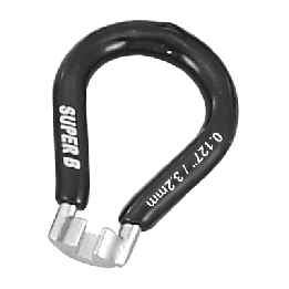 wrench, spokes, steel, dt swiss® and wheelsmith® 0.127" (3.23mm), black, bicycle tb-5540