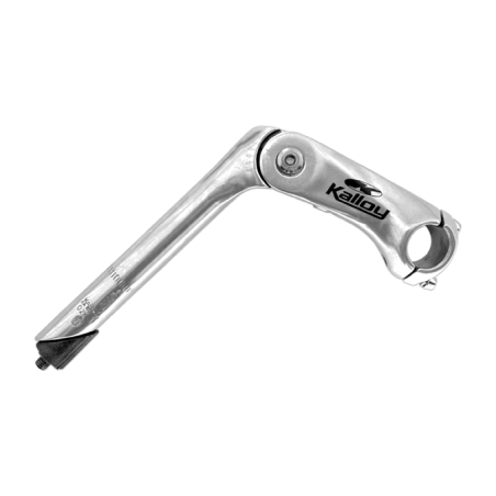 kalloy uno adjustable handlebar stem for mtb/city bicycle - silver