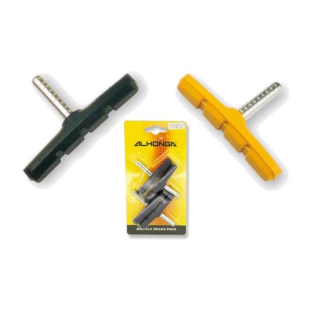 set of 4 alhonga brake shoes for mtb, cyclocross, trekking and more