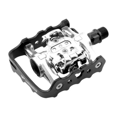 vp components mixed pedals for mtb and city bikes with shimano cleat