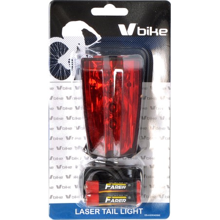 pilot light, rear led bicycle + lane indicator, laser