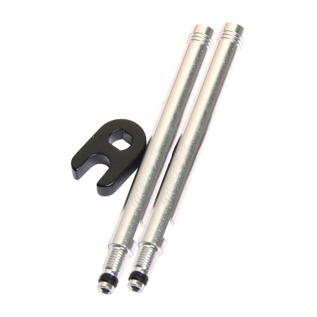 massi cnc valve extender in red and silver
