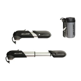 portable telescopic bicycle pump with double valve