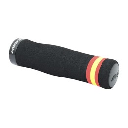 bicycle grips with spanish flag design - elite banderas model by massi