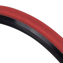 cubierta neumatico semi slick 700x28 regular rojo o 28-622