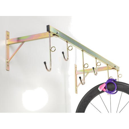 väggvisningsställ för 6 cyklar