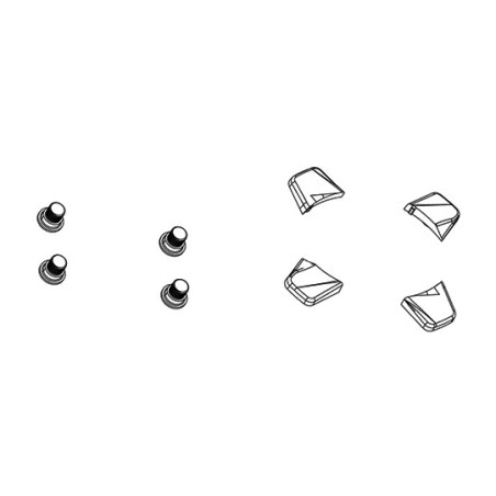 kit 4 tornillos de plato aluminio  xx1 1v