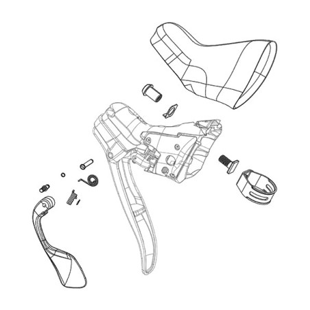 master piston mounting kit for brake / shift lever hrd/hrr