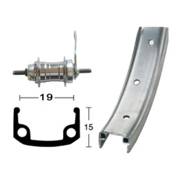 kompletní zadní kolo 16 8.5 mm