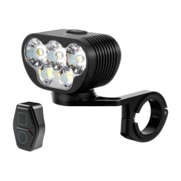 farol dianteiro de bicicleta monteer 8000s galaxy v2 remote version