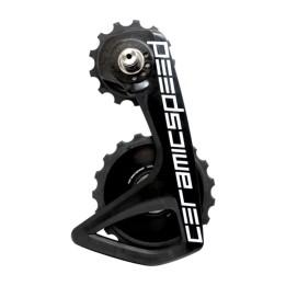 rear derailleur hanger with ceramic pulleys ospw rs for shimano 9250/8150 alpha   black team