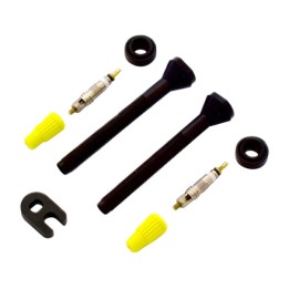 two aluminum presta valves for tubeless 40mm