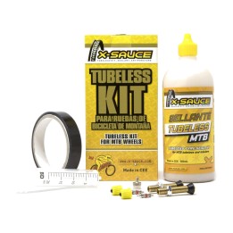 tubeless mtb kit with fat valve and tape 23mm