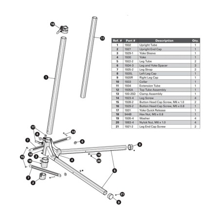 workshop stand clamping bracket prs-25