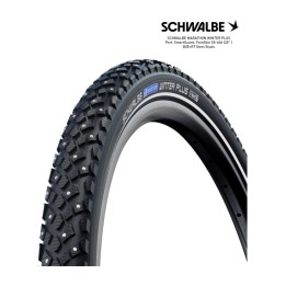 cubierta neumatico bicicleta marathon winter plus perf smartguard twinskin 20x2.15 b/b+rt