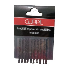 kit de reparación con 10 mechas tubeless 2.5 mm