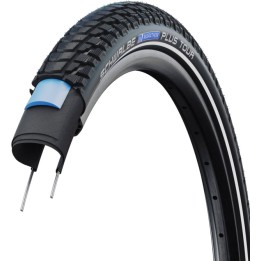 cubierta de neumático con dibujo mixto y protección antipinchazos rigida marathon plus tour 700x35c hs619 standard s-guard twinskin refl 37-622