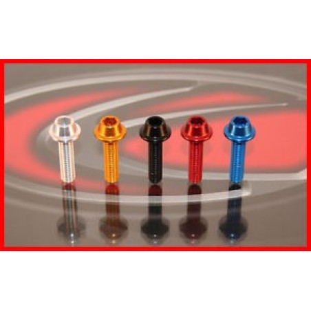 tornillo mecanizado aluminio ergal tcrce m8 evotech - plata