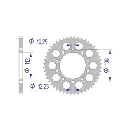 corona de aluminio 11509k 520